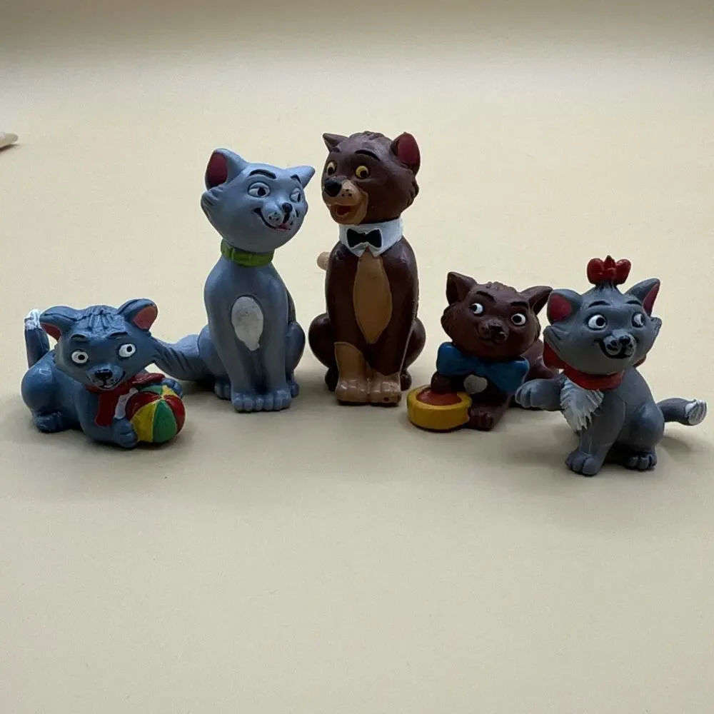 RARE ARISTOCATS Disney figurines Spain 1980s Lot Family Collectible